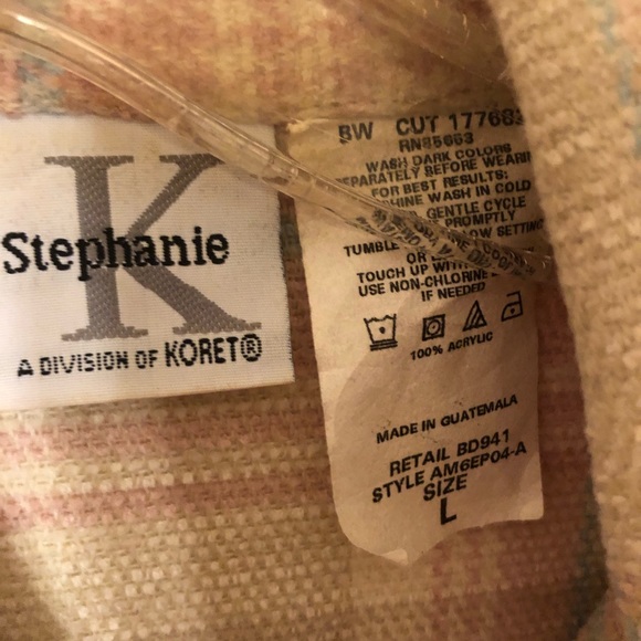 Women’s size Large Stephanie K LS BD Top - Picture 3 of 4